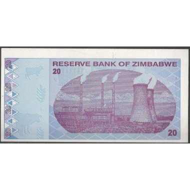 Zimbabwe, 20 Dollars 2009 P95