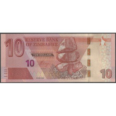 Zimbabwe 10 Dollars 2020 P103