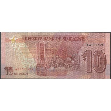 Zimbabwe 10 Dollars 2020 P103