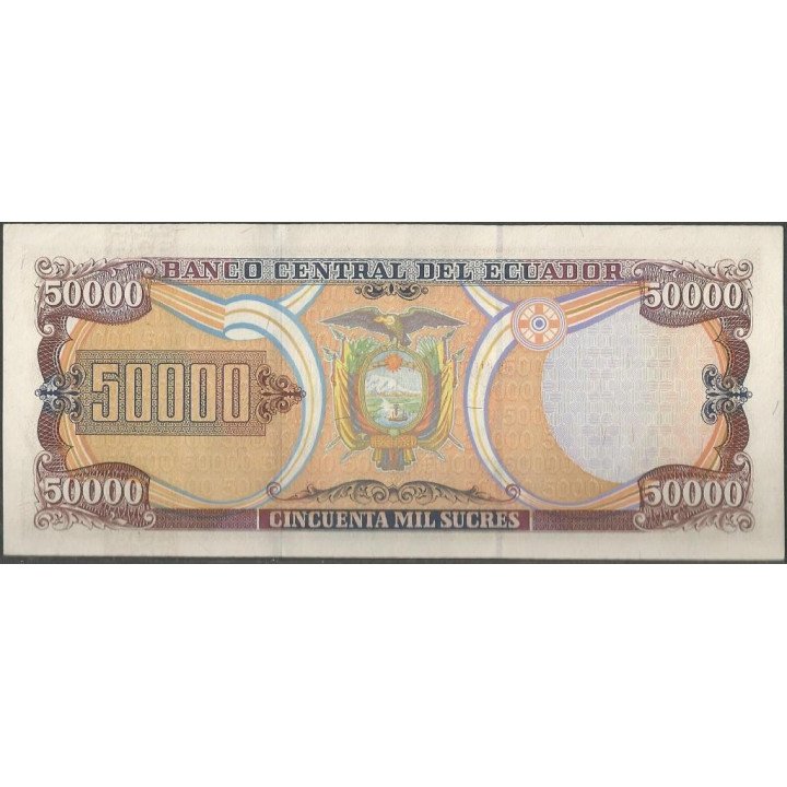 Ecuador 50.000 Sucres 2 Jun 1997 AC P130a reverso