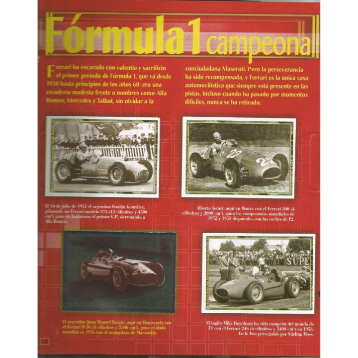 Automovilismo - Ferrari Panini 2004 reverso