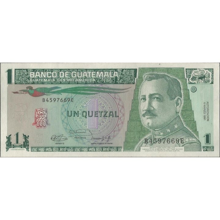 Guatemala 1 Quetzal 6 Mar 1991 P73b