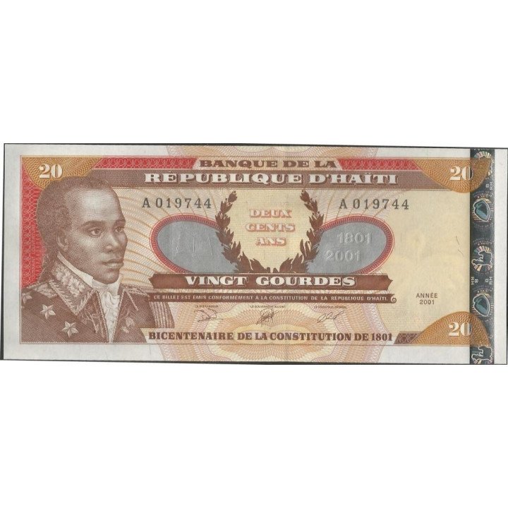 Haiti 20 Gourdes 2001 P271A