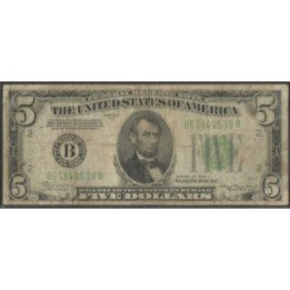 Estados Unidos 5 Dollars 1934A P429Da