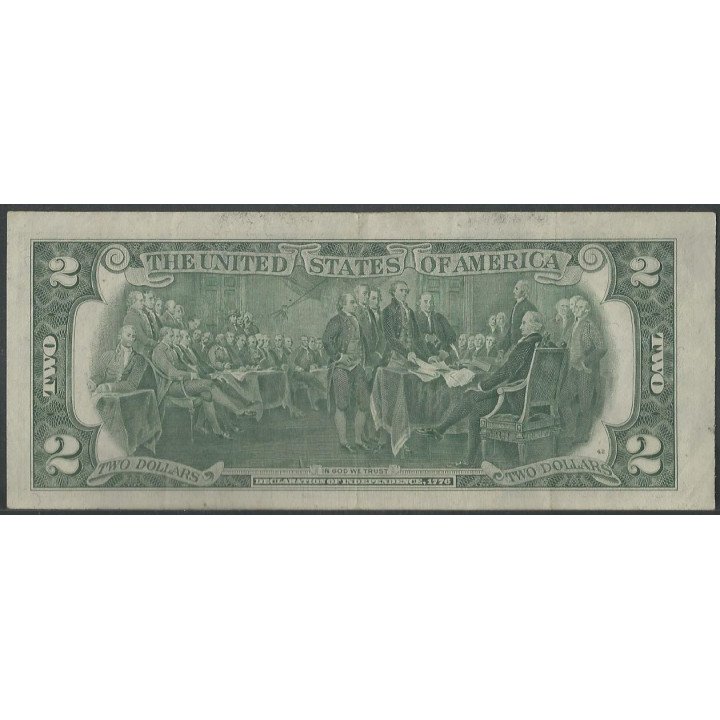 Estados Unidos 2 Dollars 1976 B P461 reverso