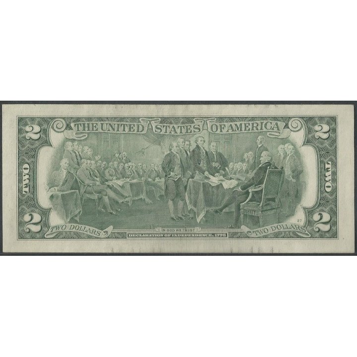Estados Unidos 2 Dollars 2003A B P516b reverso