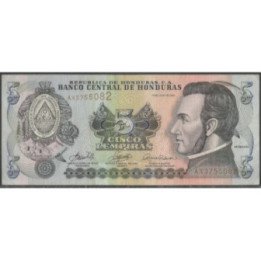 Honduras 5 Lempiras 13 Jul 2006 P91a