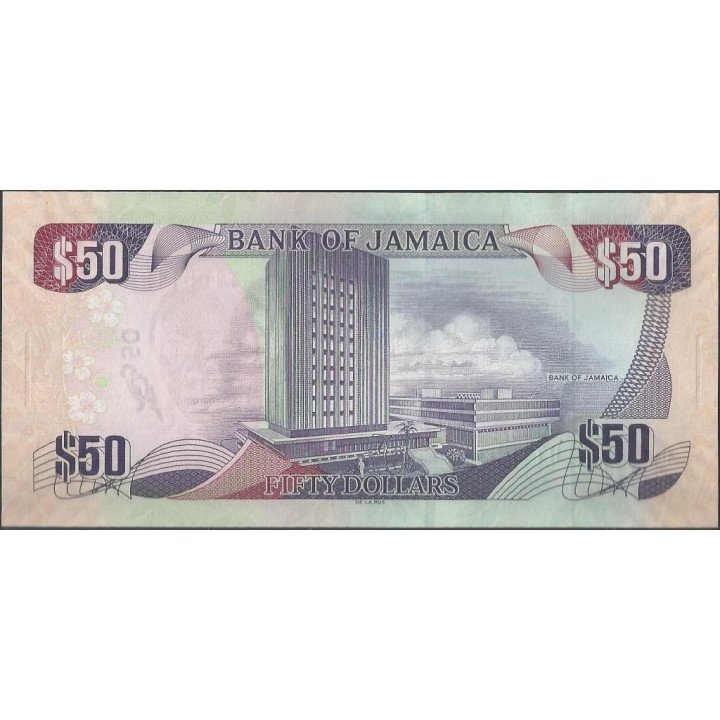 Jamaica 50 Dollars 1 Oct 2010 P88 reverso