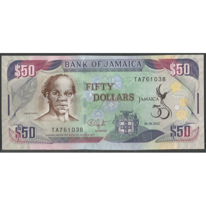 Jamaica 50 Dollars 6 Ago 2012 P89