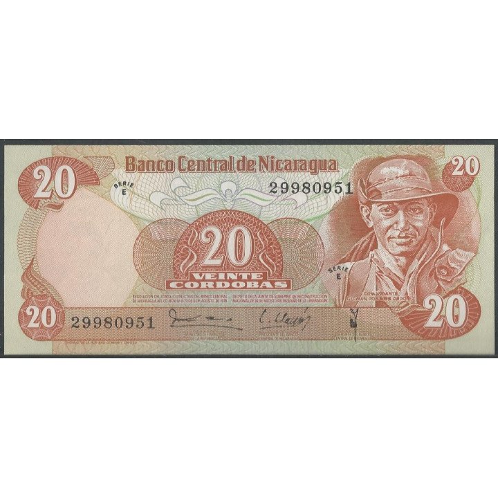 Nicaragua 20 Cordobas D1979 P135