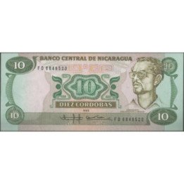 Nicaragua 10 Cordobas 1985 P151