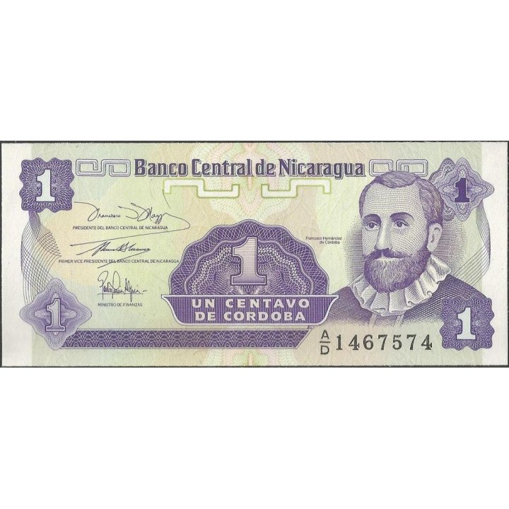 Nicaragua 1 Centavo 1991 P167