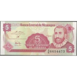 Nicaragua 5 Centavos 1991 P168a