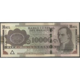 Paraguay 10.000 Guaranies 2010 F P224d