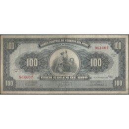 Peru 100 Soles 12 Sep 1962 P90a
