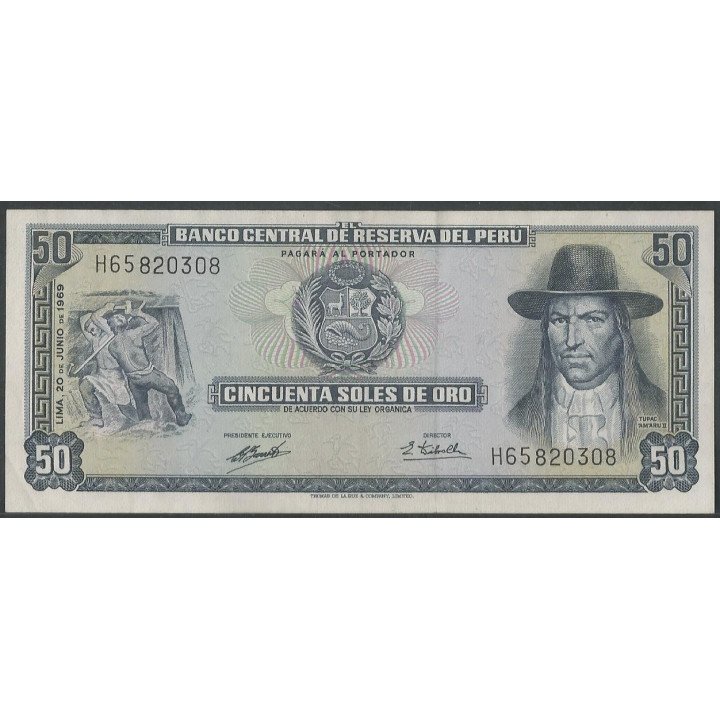 Peru 50 Soles 20 Jun 1969 P101a