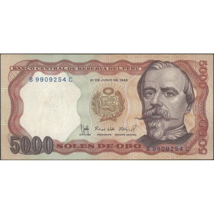 Peru 5.000 Soles 21 Jun 1985 P117c