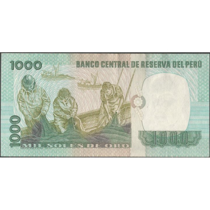 Peru 1.000 Soles 3 May 1979 P118 reverso