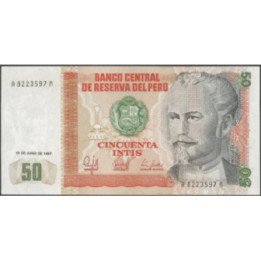 Peru 50 Intis 26 Jun 1987 P131b