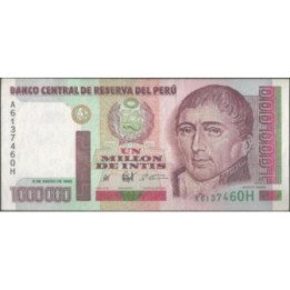 Peru 1.000.000 Intis 5 Ene 1990 P148