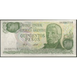 Argentina 500 Pesos ND1977-82 Serie B P303a