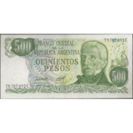 Argentina 500 Pesos ND1977-82 Serie C P303b