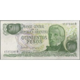 Argentina 500 Pesos ND1977-81 Serie D P303c
