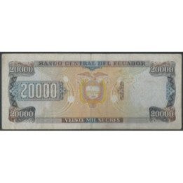 Ecuador 20.000 Sucres 26 Mar 1999 AJ P129c