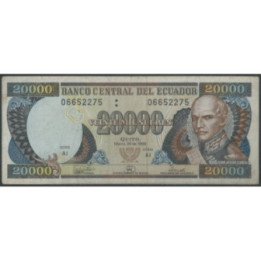 Ecuador 20.000 Sucres 26 Mar 1999 AJ P129c