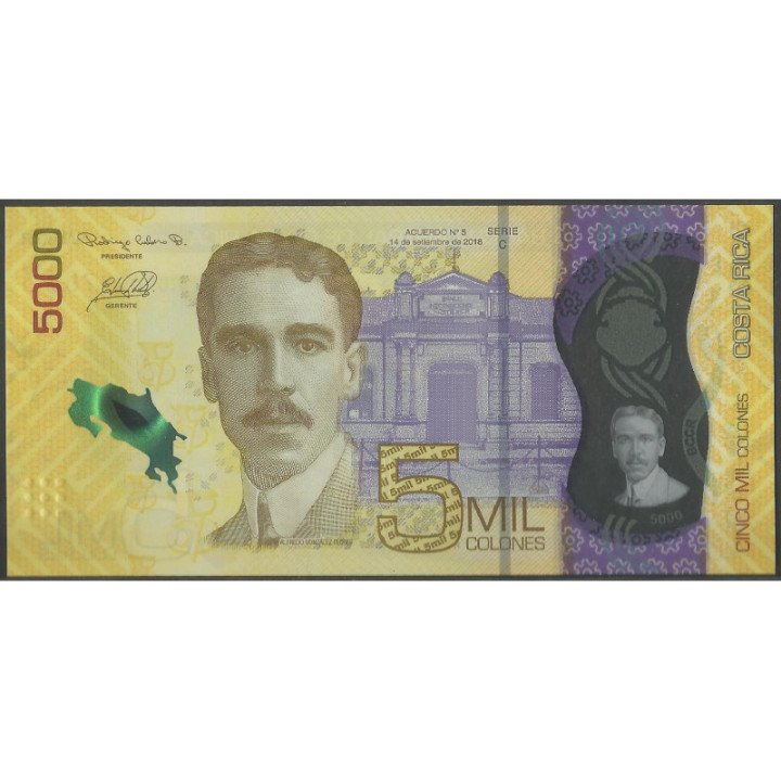 Costa Rica 5.000 Colones 14 Sep 2018 P282