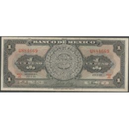 Mexico 1 Peso 25 Ene 1961 Serie JZ P59g