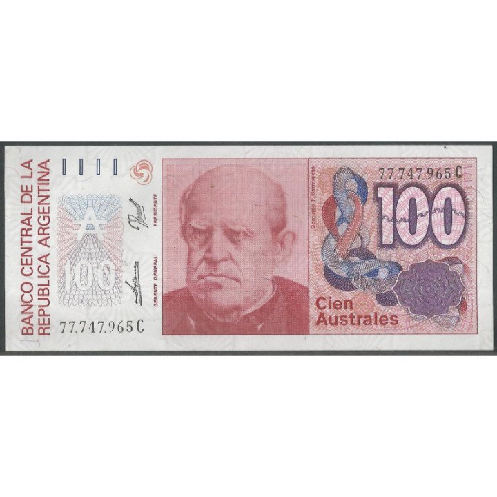Argentina 100 Australes ND1985-90 Serie C P327c