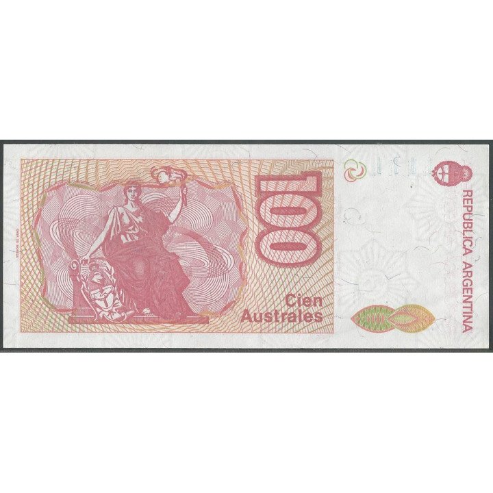Argentina 100 Australes ND1985-90 Serie C P327c reverso