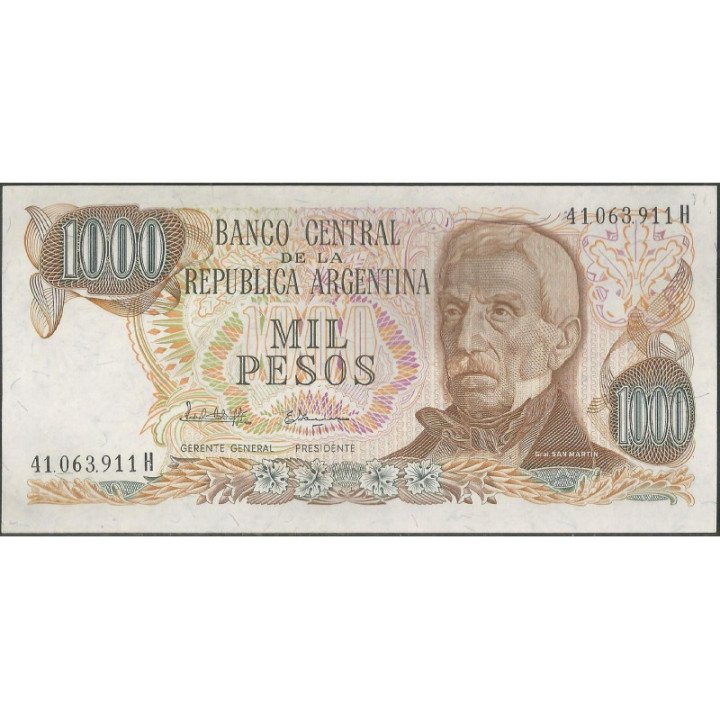 Argentina 1.000 Pesos ND1976-83 Serie H P304c