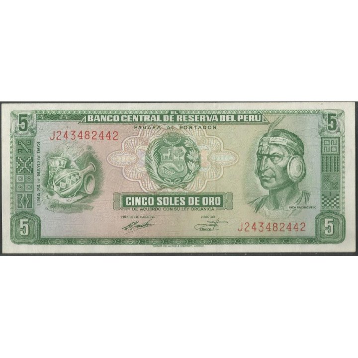 Peru 5 Soles 24 May 1973 P99c