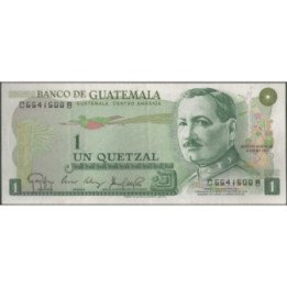 Guatemala 1 Quetzal 6 Ene 1983 P59c