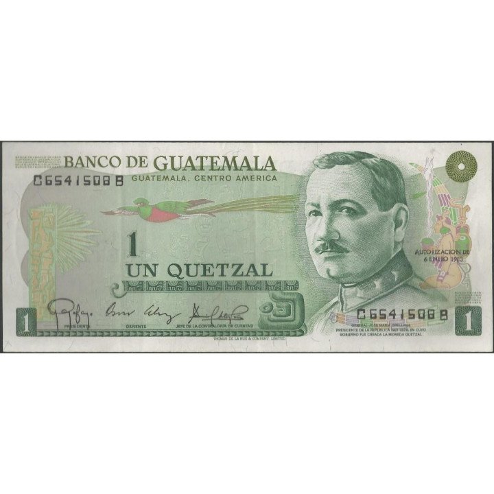Guatemala 1 Quetzal 6 Ene 1983 P59c