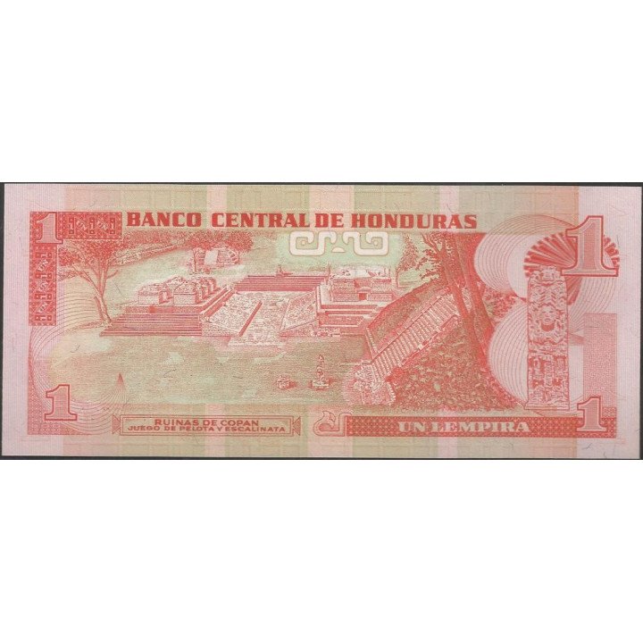 Honduras 1 Lempira 18 Sep 1977 P79A reverso