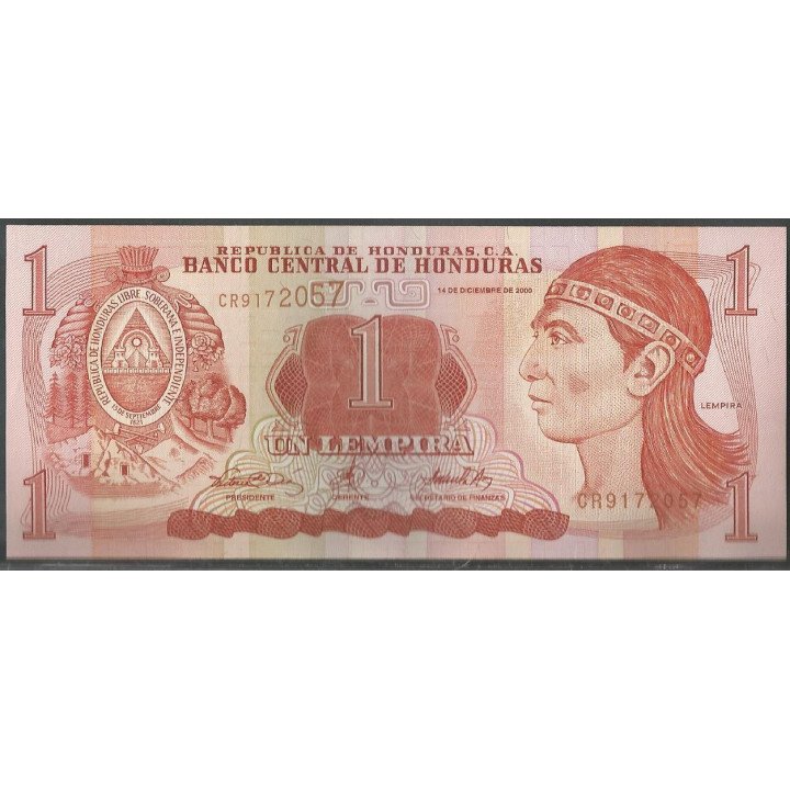 Honduras 1 Lempira 14 Dic 2000 P84a