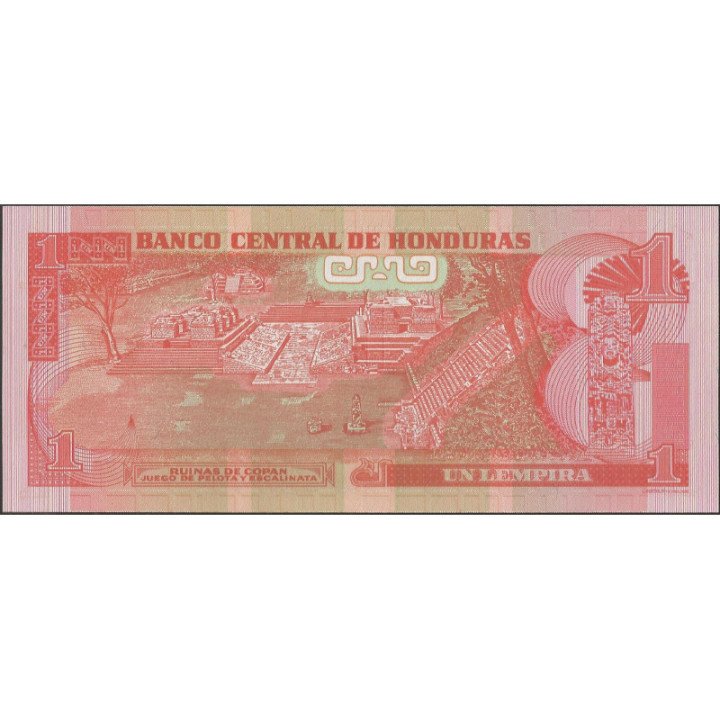Honduras 1 Lempira 6 May 2010 P89b reverso