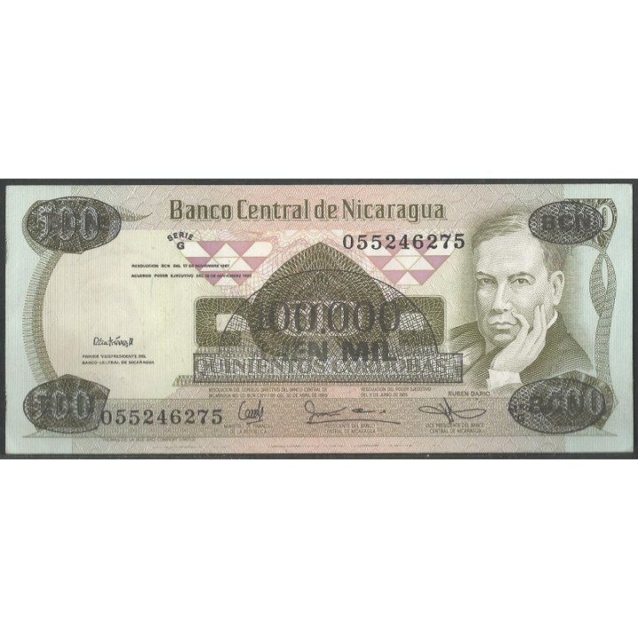 Nicaragua 100.000 Cordobas D1987 P149