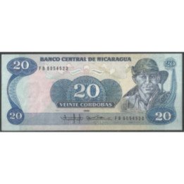 Nicaragua 20 Cordobas 1985 P152a
