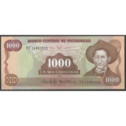 Nicaragua 1.000 Cordobas 1985 P156b