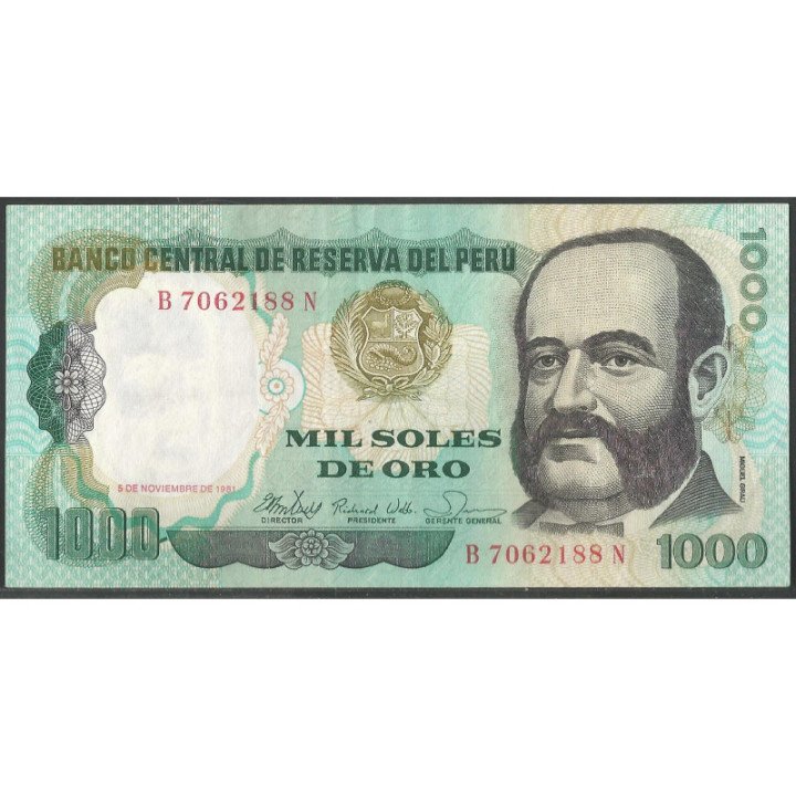 Peru 1.000 Soles 5 Nov 1981 P122a