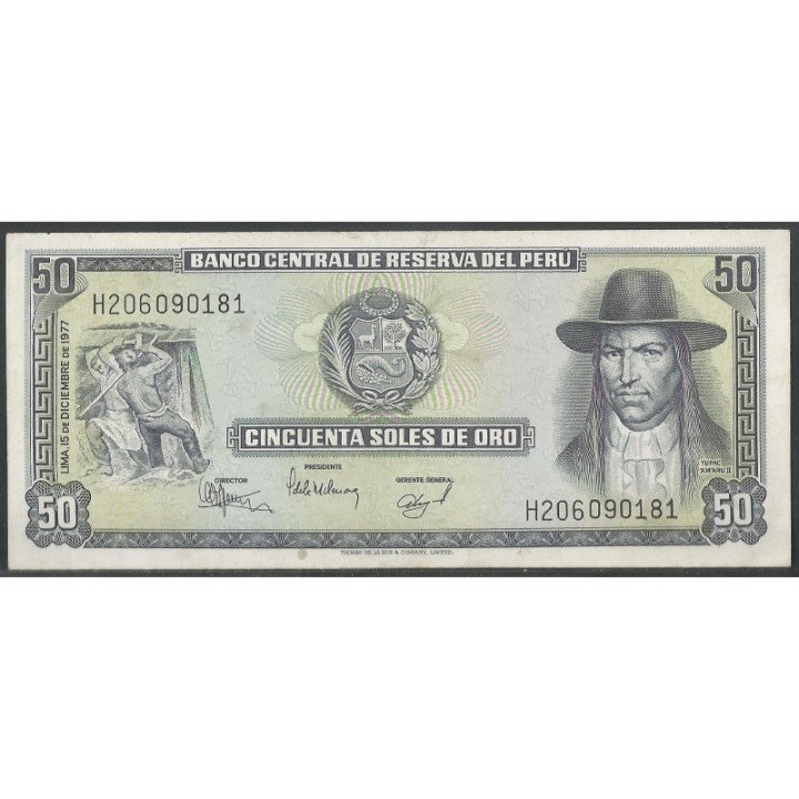 Peru 50 Soles 15 Dic 1977 P113