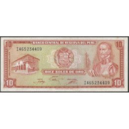 Peru 10 Soles 17 Nov 1976 P112