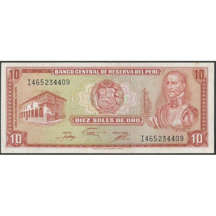 Peru 10 Soles 17 Nov 1976 P112