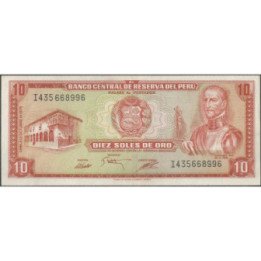 Peru 10 Soles 2 Oct 1979 P106