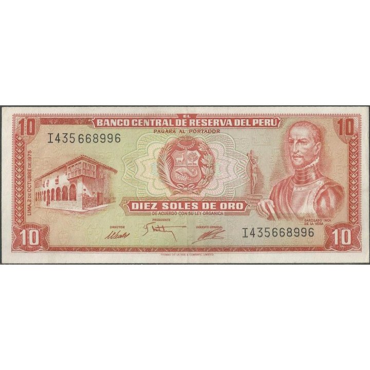 Peru 10 Soles 2 Oct 1979 P106