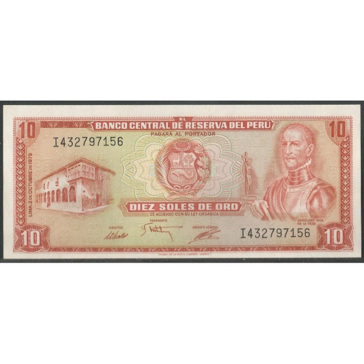 Peru 10 Soles 2 Oct 1975 P106